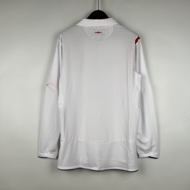 Retro Long Sleeve England 2006 Home Kit - Image 3